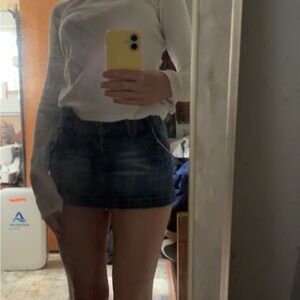 American Rag Blue Denim Mini Skirt